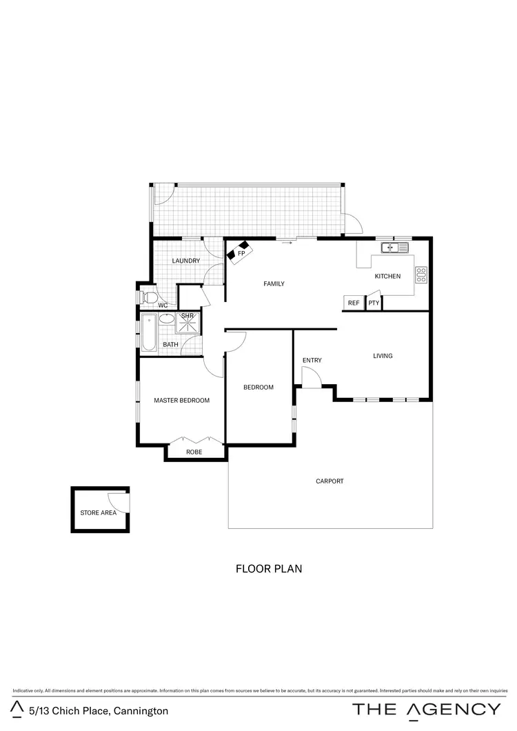 Floorplan of Homely house listing, 5/13 Chich Place, Cannington WA 6107
