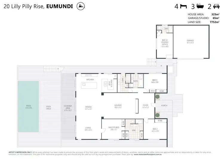 Floorplan of Homely house listing, 20 Lilly Pilly Rise, Eumundi QLD 4562