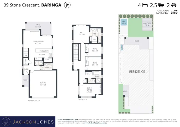 Floorplan of Homely house listing, 39 Stone Crescent, Baringa QLD 4551