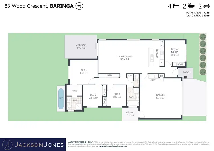 Floorplan of Homely house listing, 83 Wood Crescent, Baringa QLD 4551