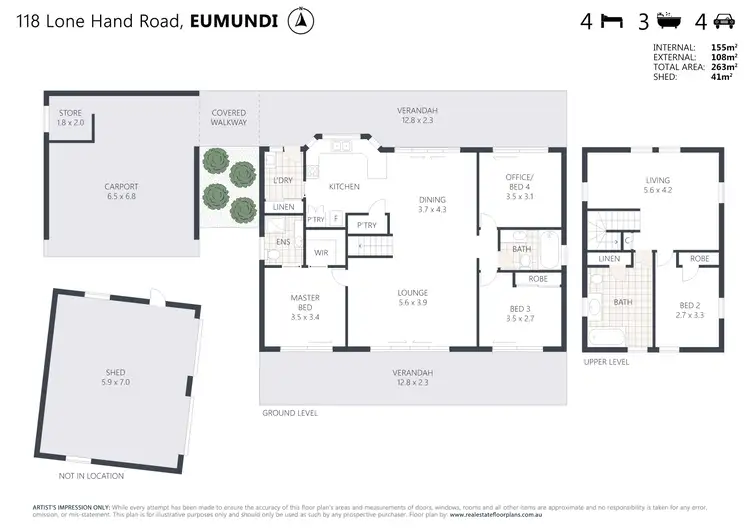 Floorplan of Homely house listing, 118 Lone Hand Road, Eumundi QLD 4562