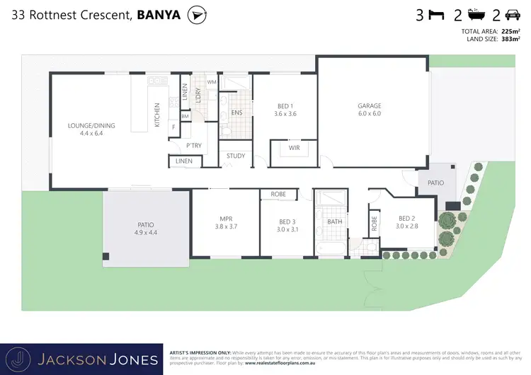 Floorplan of Homely house listing, 33 Rottnest Crescent, Banya QLD 4551