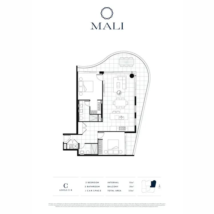 Floorplan of Homely apartment listing, 704/4-6 Alexandra Avenue, Mermaid Beach QLD 4218