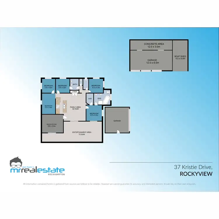 Floorplan of Homely house listing, 37 Kristie Drive, Rockyview QLD 4701