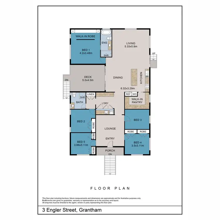 Floorplan of Homely house listing, 3 Engler Street, Grantham QLD 4347
