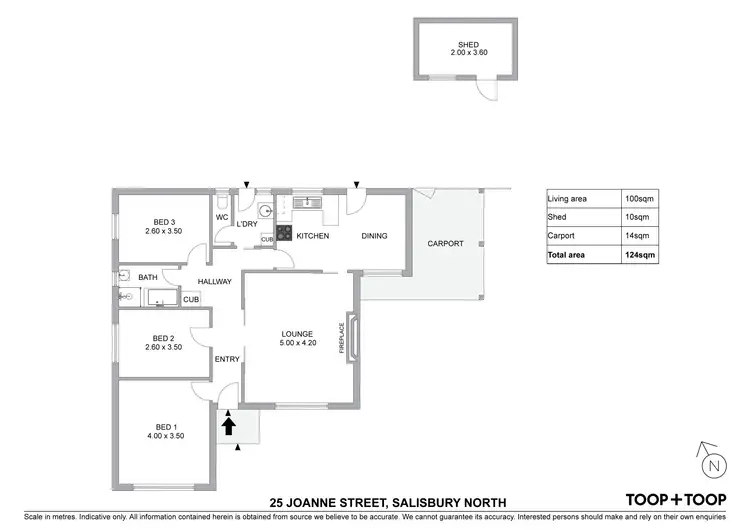Floorplan of Homely house listing, 25 Joanne Street, Salisbury North SA 5108