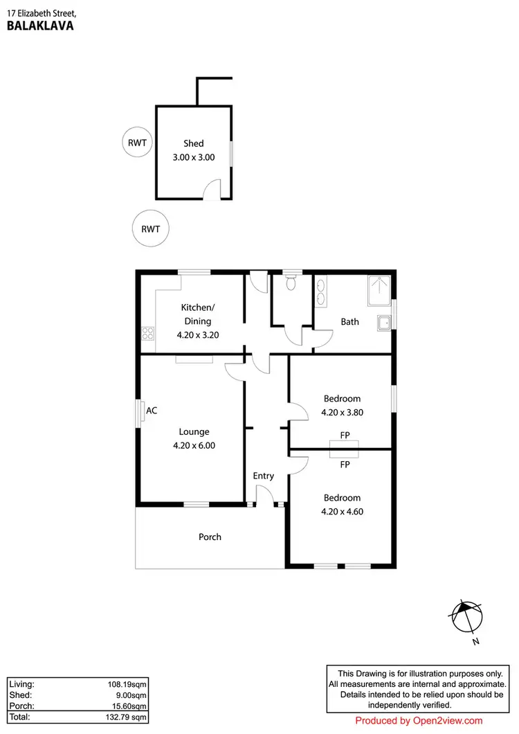 Floorplan of Homely house listing, 17 Elizabeth Street, Balaklava SA 5461