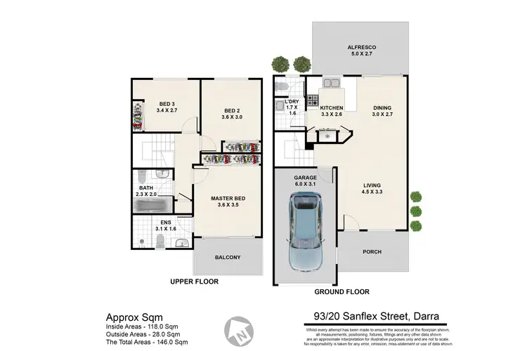 Floorplan of Homely townhouse listing, 70/29 Sanflex Street, Darra QLD 4076