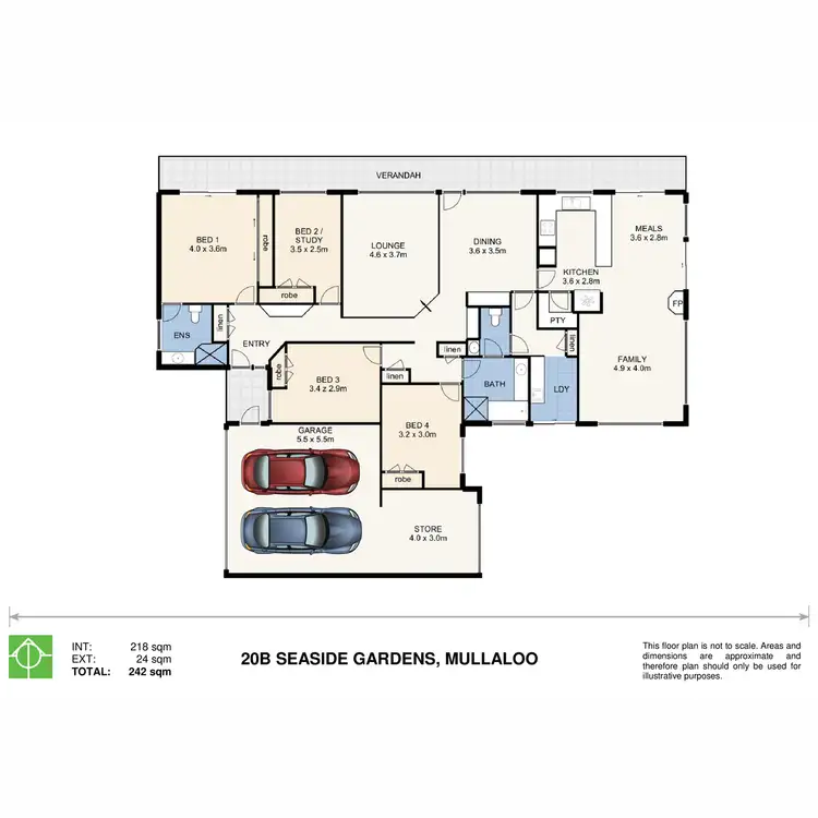 Floorplan of Homely house listing, 20B Seaside Gardens, Mullaloo WA 6027