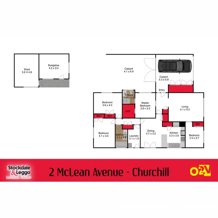 Floorplan of Homely house listing, 2 Mclean Avenue, Churchill VIC 3842