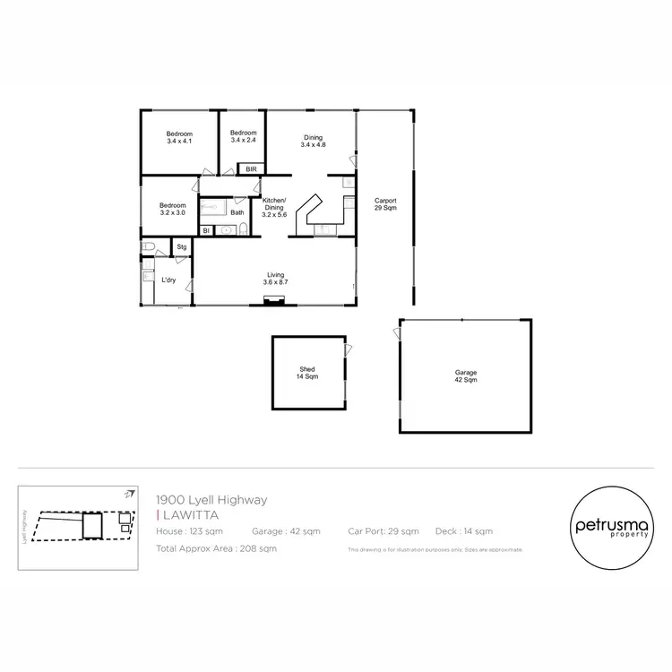 Floorplan of Homely house listing, 1900 Lyell Highway, Lawitta TAS 7140