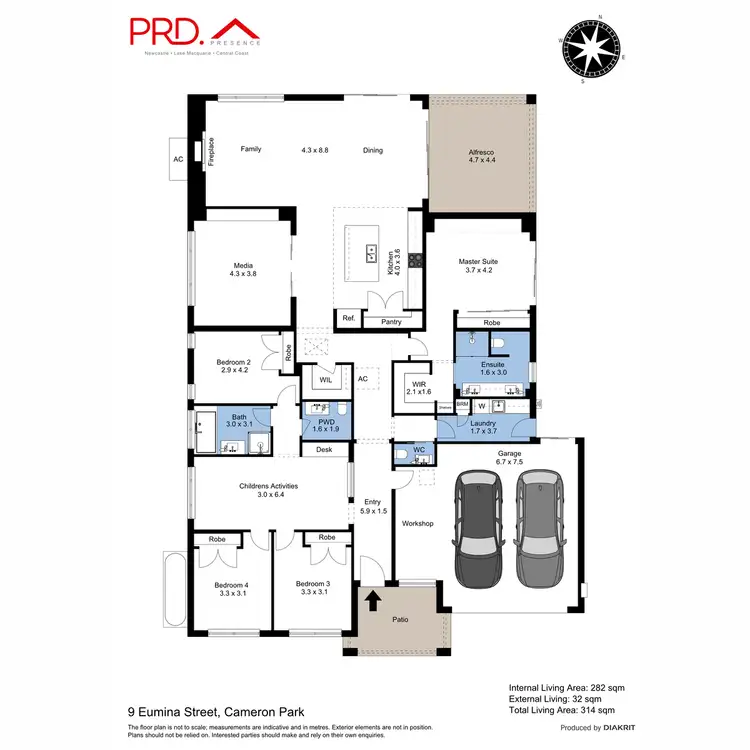 Floorplan of Homely house listing, 9 Eumina Street, Cameron Park NSW 2285