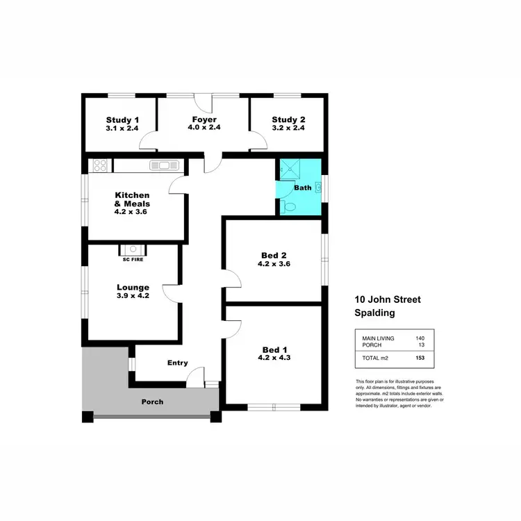 Floorplan of Homely house listing, 10 John Street, Spalding SA 5454