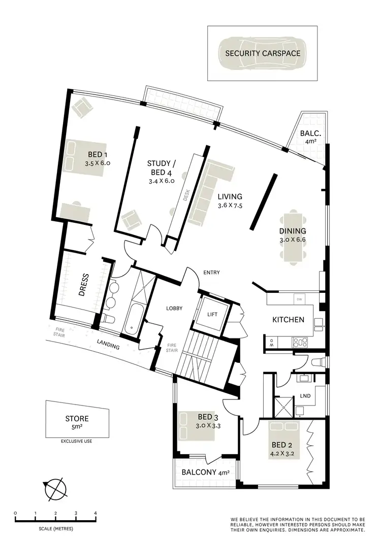 Floorplan of Homely apartment listing, 64/10 Etham Avenue, Darling Point NSW 2027