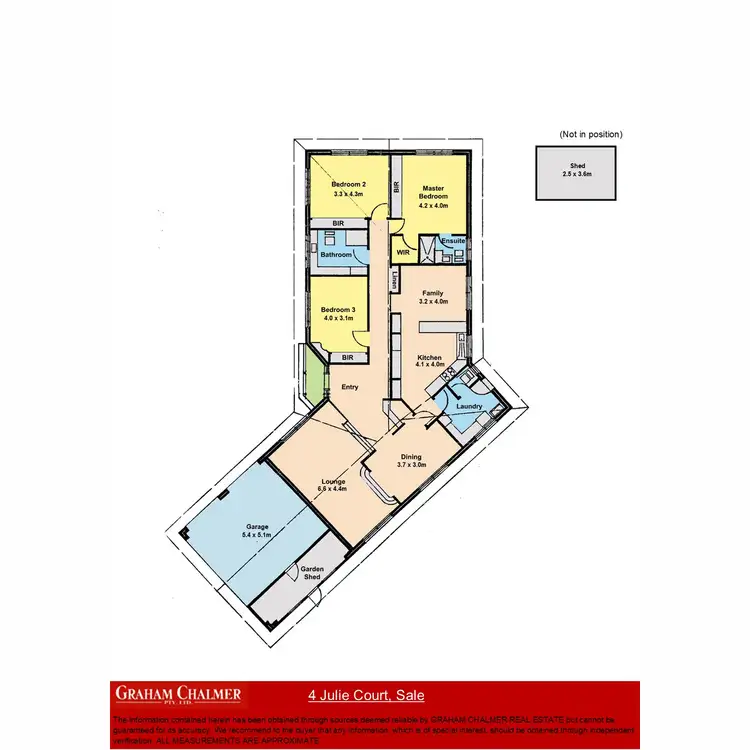 Floorplan of Homely house listing, 4 Julie Court, Sale VIC 3850