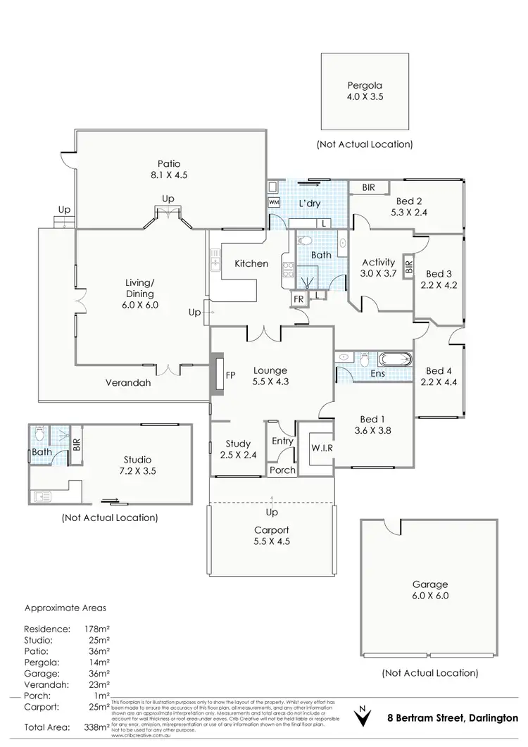 Floorplan of Homely house listing, 8 Bertram Street, Darlington WA 6070
