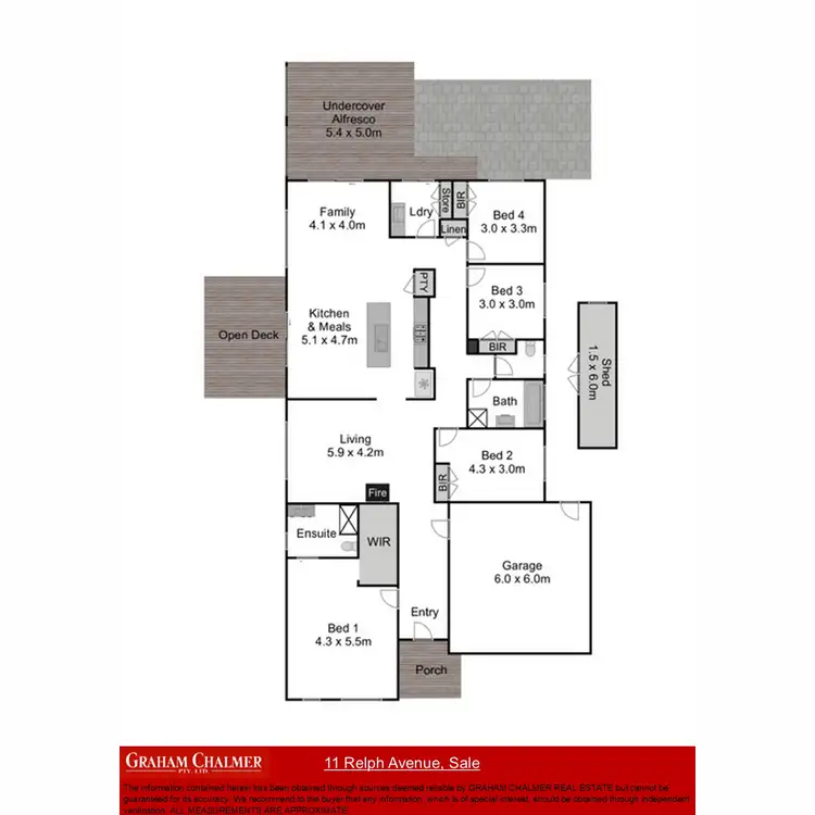 Floorplan of Homely house listing, 11 Relph Avenue, Sale VIC 3850