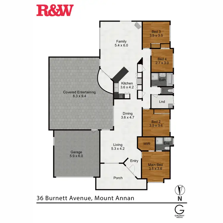 Floorplan of Homely house listing, 36 Burnett Avenue, Mount Annan NSW 2567