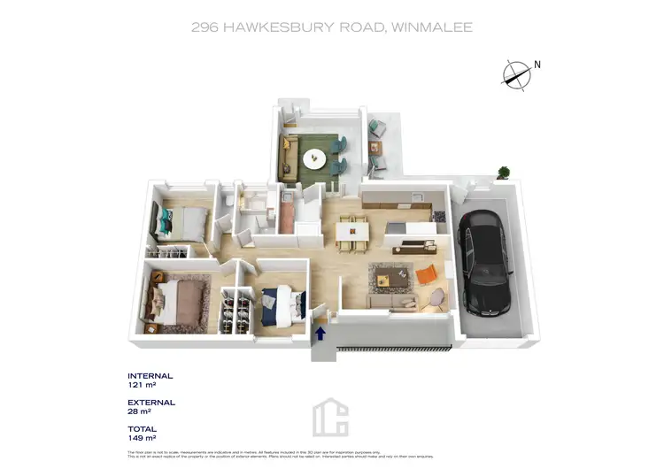 Floorplan of Homely house listing, 296 Hawkesbury Road, Winmalee NSW 2777