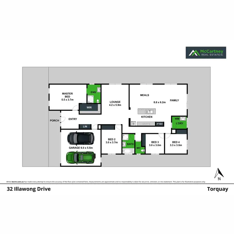 Floorplan of Homely house listing, 32 Illawong Drive, Torquay VIC 3228