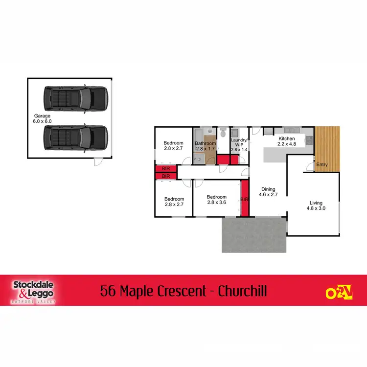Floorplan of Homely house listing, 56 Maple Crescent, Churchill VIC 3842