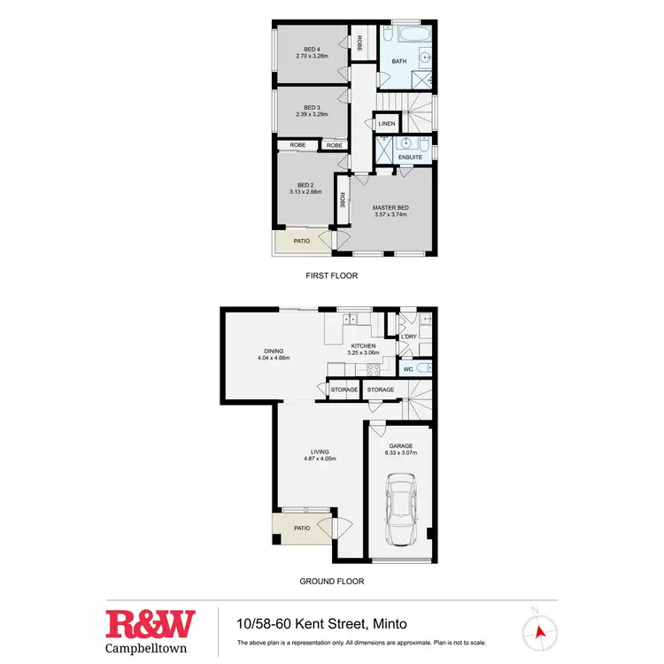 Floorplan of Homely townhouse listing, 10/58 - 60 Kent Street, Minto NSW 2566