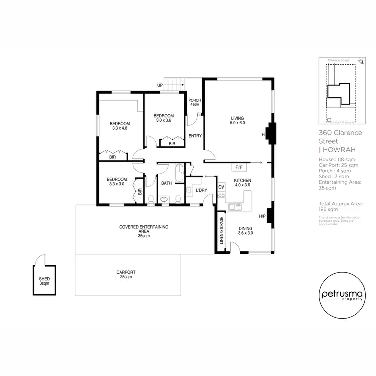 Floorplan of Homely house listing, 360 Clarence Street, Howrah TAS 7018