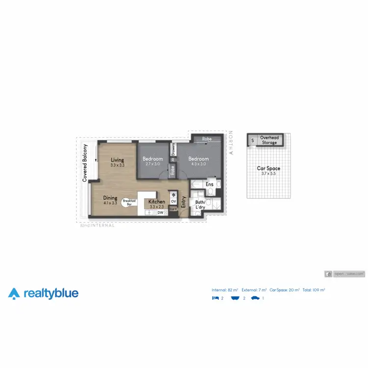 Floorplan of Homely apartment listing, 7B/52 Goodwin Terrace, Burleigh Heads QLD 4220