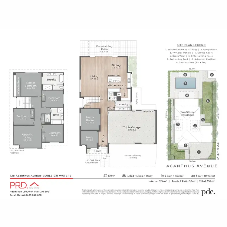 Floorplan of Homely house listing, 128 Acanthus Avenue, Burleigh Waters QLD 4220