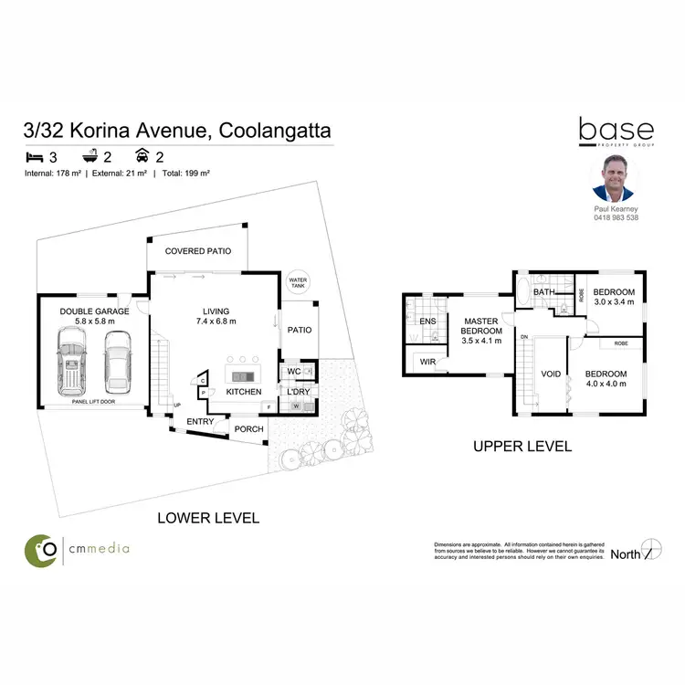 Floorplan of Homely townhouse listing, 3/32 Korina Avenue, Kirra QLD 4225