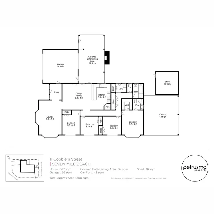 Floorplan of Homely house listing, 11 Cobblers Street, Seven Mile Beach TAS 7170