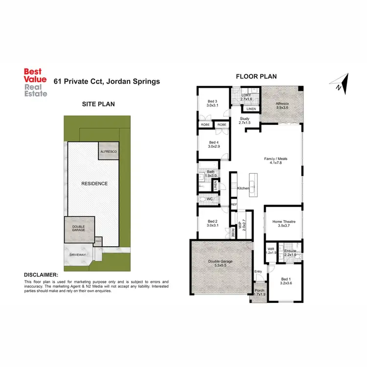 Floorplan of Homely house listing, 61 Private Circuit, Jordan Springs NSW 2747