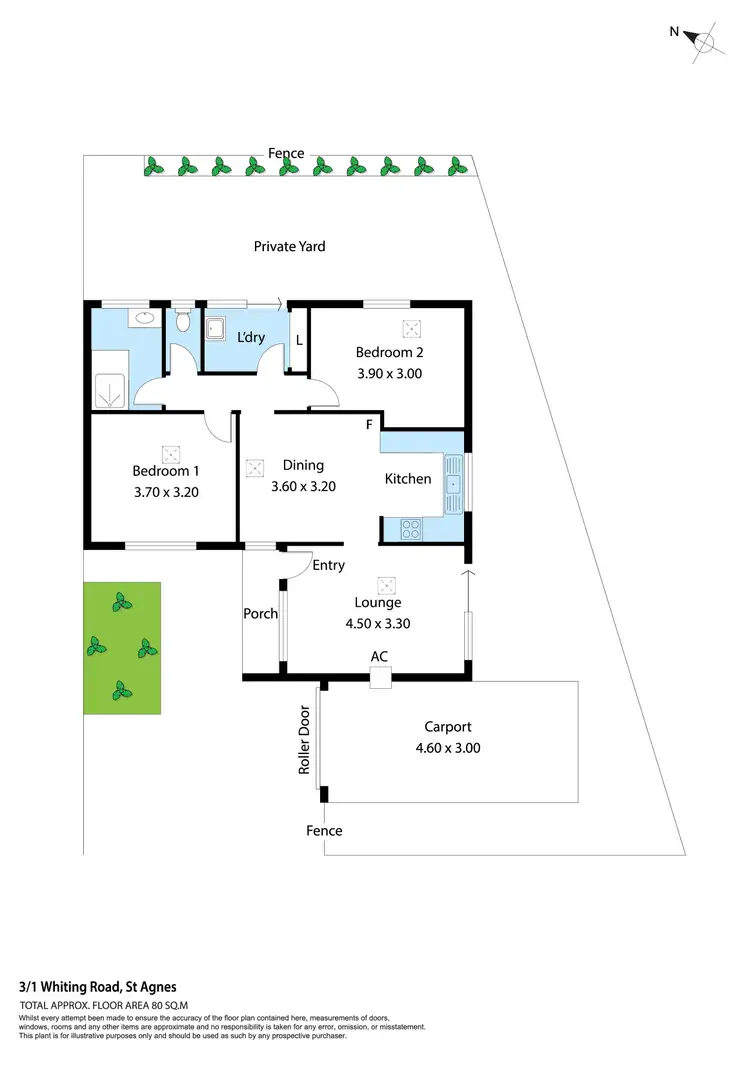 Floorplan of Homely unit listing, 3/1 Whiting Road, St Agnes SA 5097
