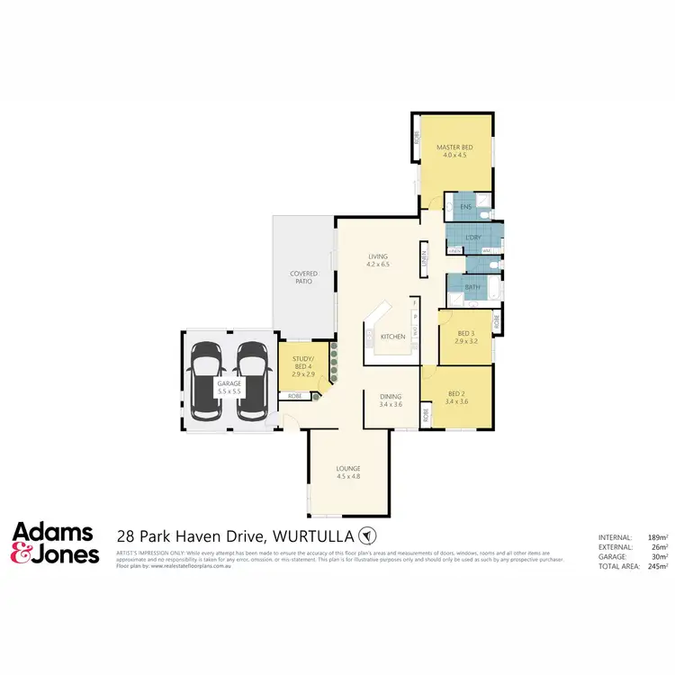 Floorplan of Homely house listing, 28 Parkhaven Drive, Wurtulla QLD 4575