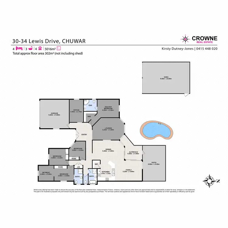 Floorplan of Homely house listing, 30-34 Lewis Drive, Chuwar QLD 4306