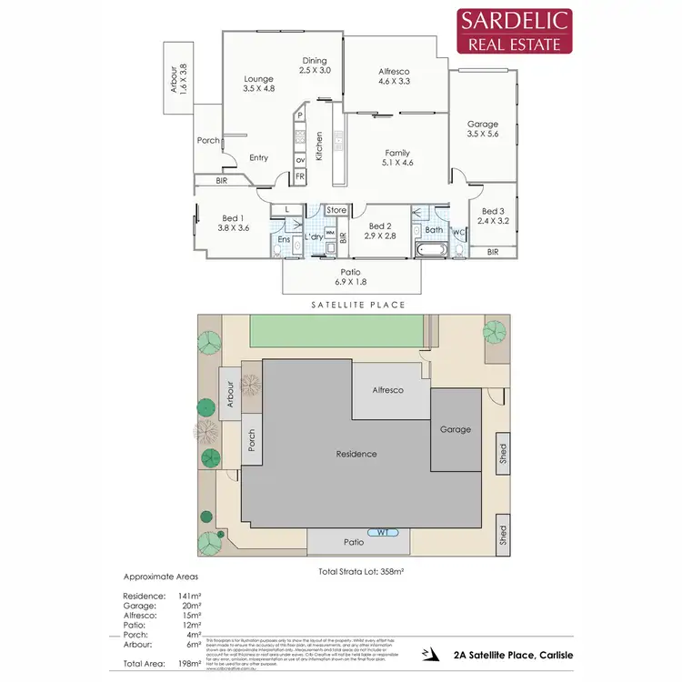 Floorplan of Homely house listing, 2A Satellite Place, Carlisle WA 6101