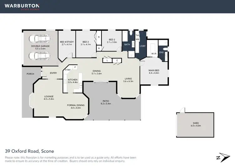 Floorplan of Homely house listing, 39 Oxford Road, Scone NSW 2337