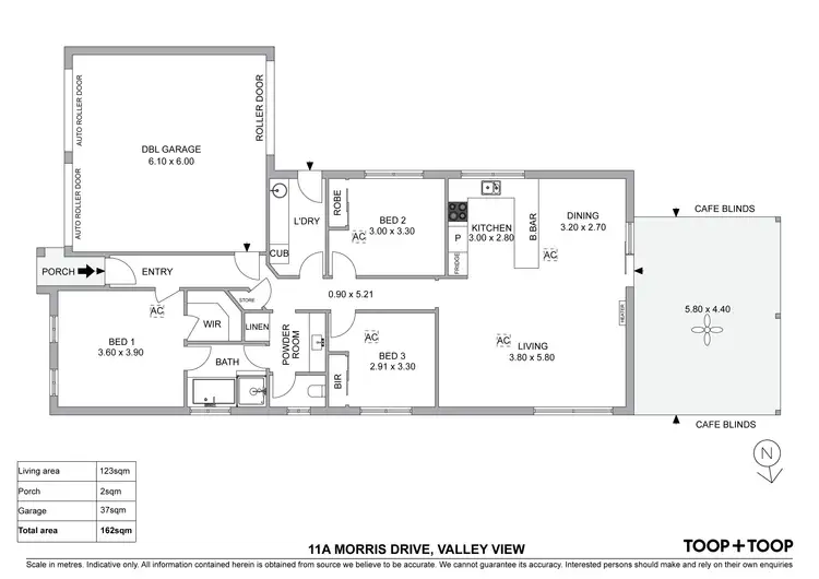 Floorplan of Homely house listing, 11a Morris Drive, Valley View SA 5093