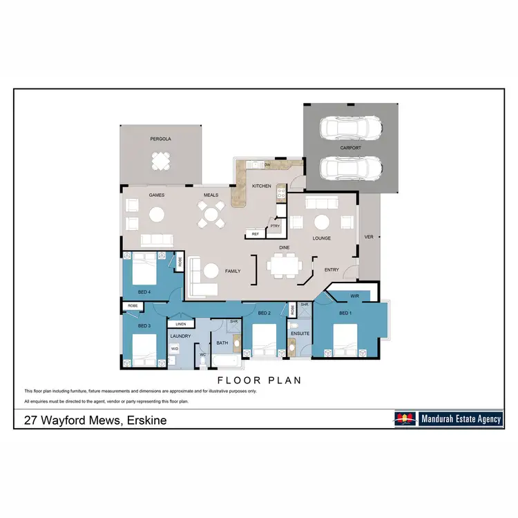 Floorplan of Homely house listing, 27 Wayford Mews, Erskine WA 6210
