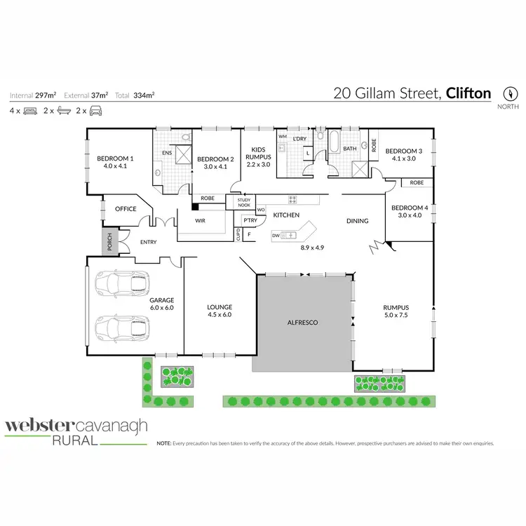 Floorplan of Homely house listing, 20 Gillam Street, Clifton QLD 4361