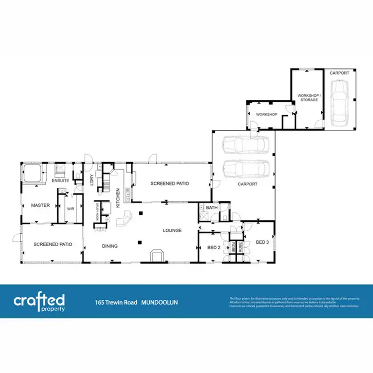 Floorplan of Homely house listing, 165 Trewin Road, Mundoolun QLD 4285