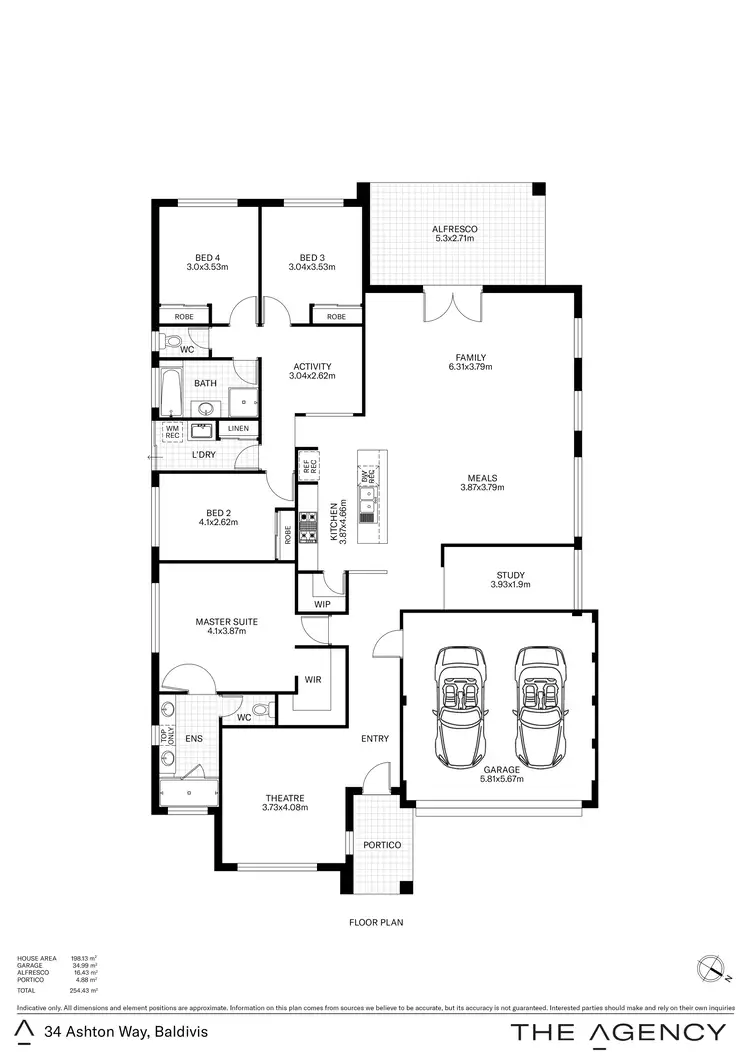 Floorplan of Homely house listing, 34 Ashton Way, Baldivis WA 6171