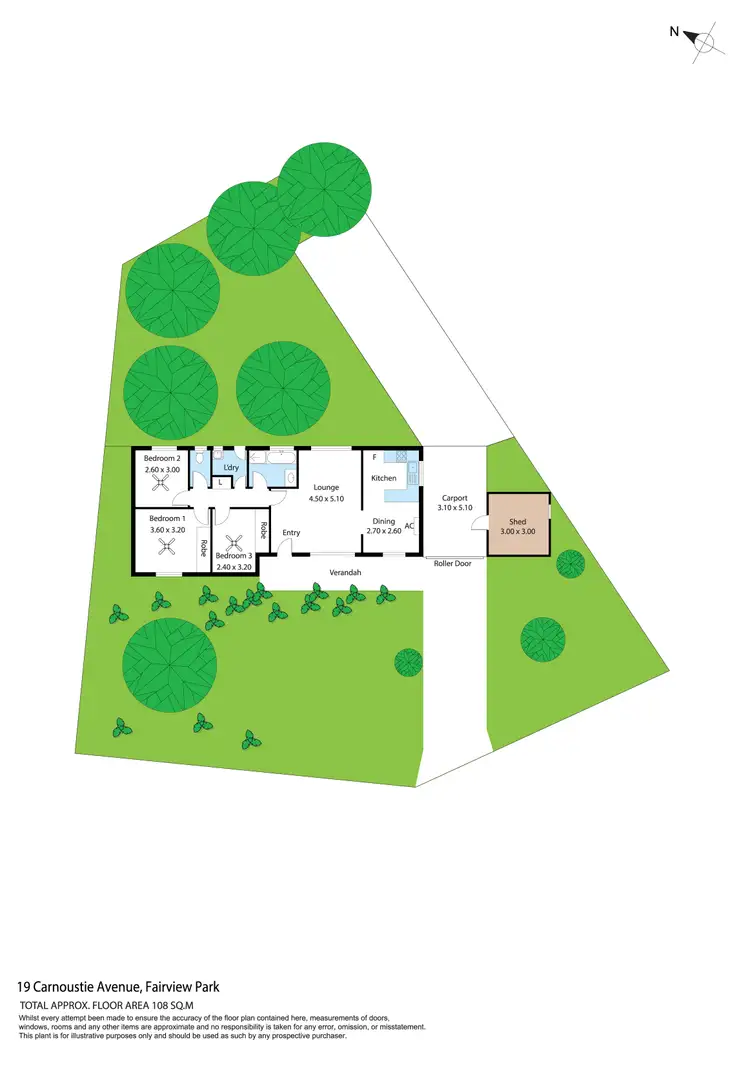 Floorplan of Homely house listing, 19 Carnoustie Avenue, Fairview Park SA 5126