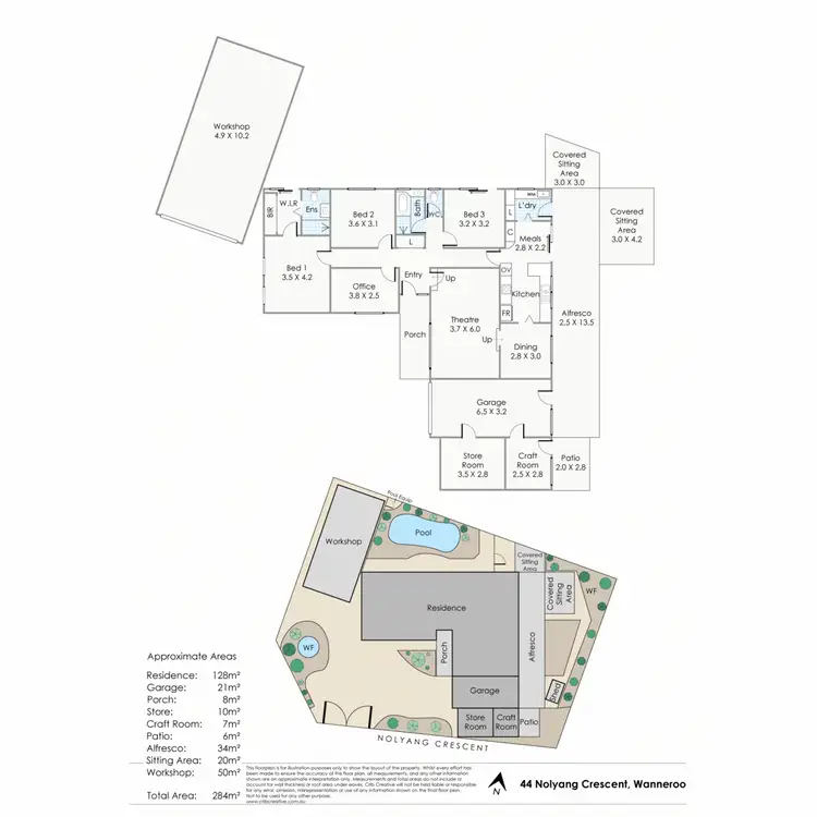 Floorplan of Homely house listing, 44 Nolyang Crescent, Wanneroo WA 6065