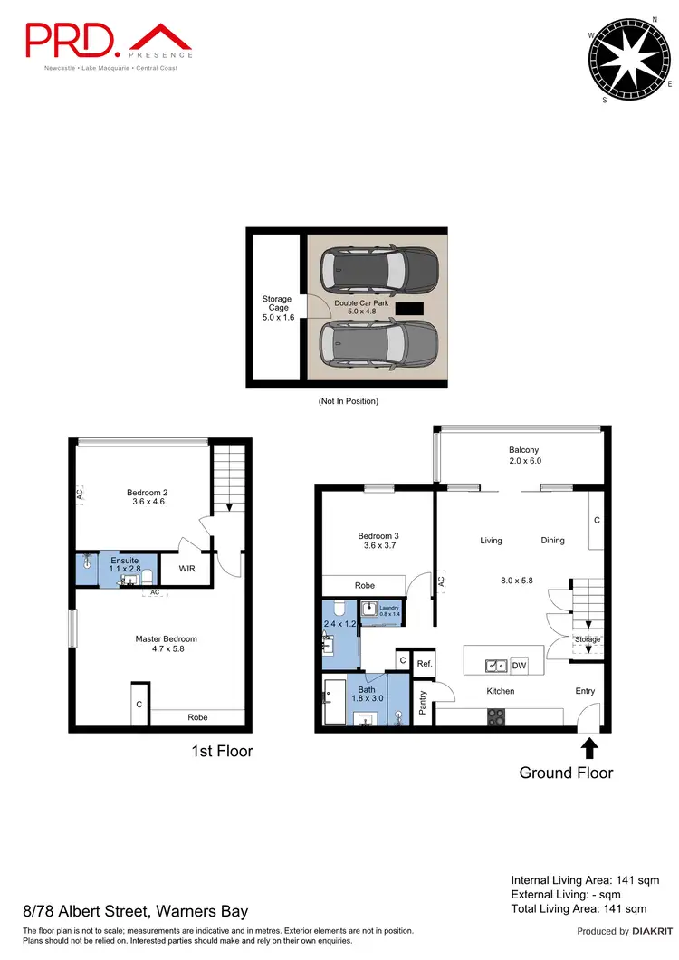 Floorplan of Homely apartment listing, 8/78 Albert Street, Warners Bay NSW 2282