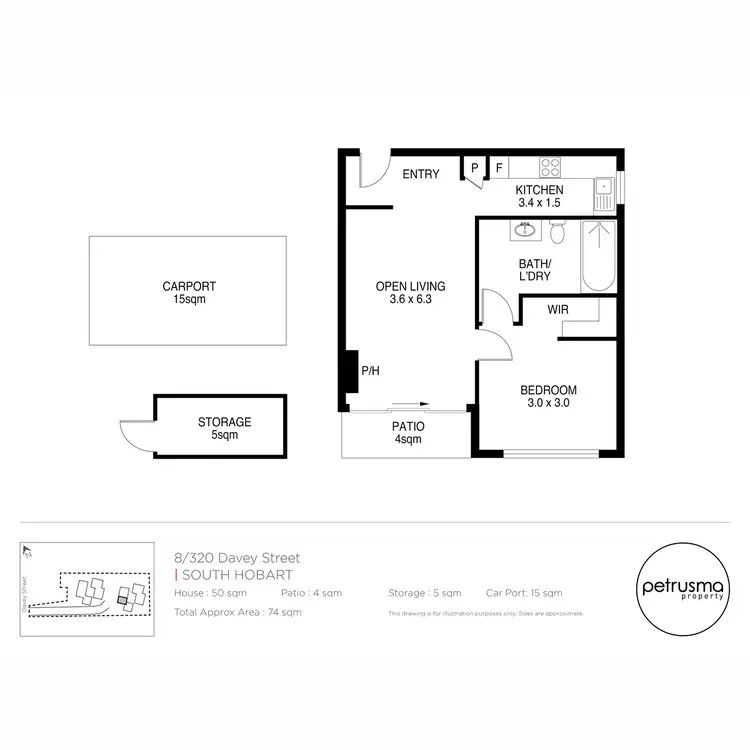 Floorplan of Homely apartment listing, 8/320 Davey Street, South Hobart TAS 7004