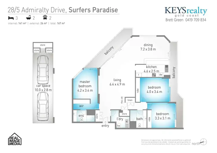 Floorplan of Homely apartment listing, 28/5 Admiralty Drive, Paradise Waters QLD 4217