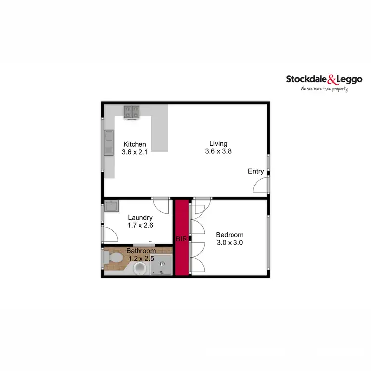 Floorplan of Homely unit listing, 2/8-10 John Street, Traralgon VIC 3844
