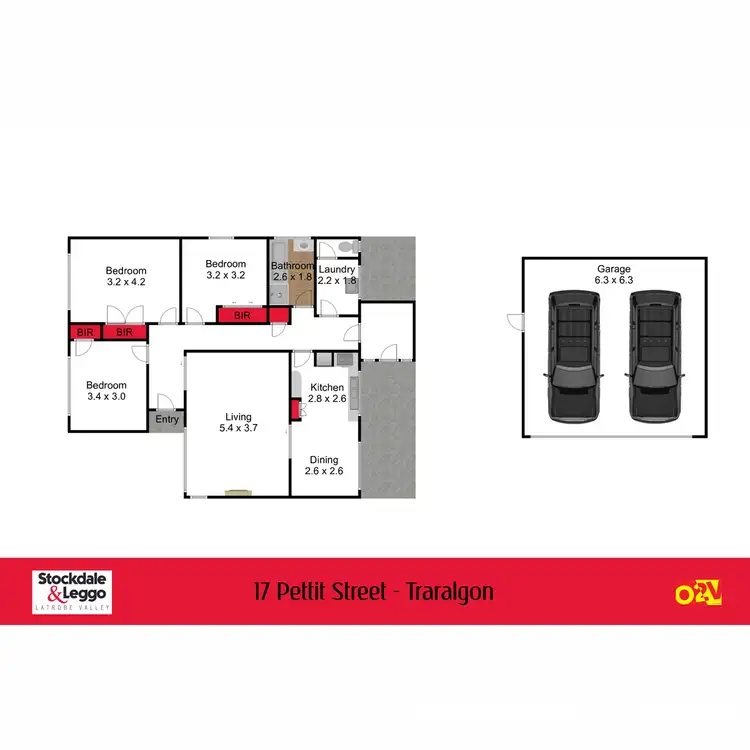 Floorplan of Homely house listing, 17 Pettit Street, Traralgon VIC 3844