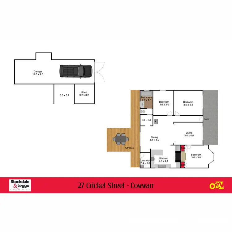 Floorplan of Homely house listing, 27 Cricket Street, Cowwarr VIC 3857